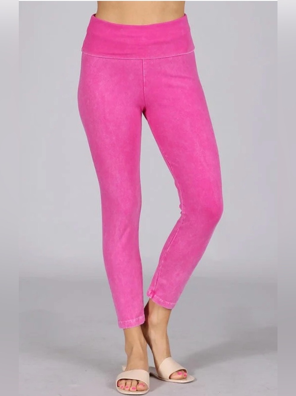 NWOT CHATOYANT MINERAL WASHED FOLD OVER WAIST PANTS